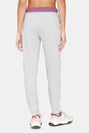 Rosaline Easy Movement Cotton Rich Joggers - Grey Melange — thumbnail 3